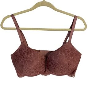 Victoria's Secret Women's Bra Sz 36DD Pink Mauve Lace